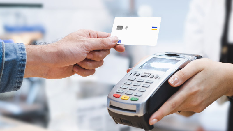 Contactless payment with Visa card
